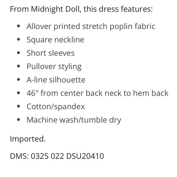 Striped Puff Sleeve Stretch Poplin Preppy Dress XL by Midnight Doll Dillards NWT - Picture 4 of 8